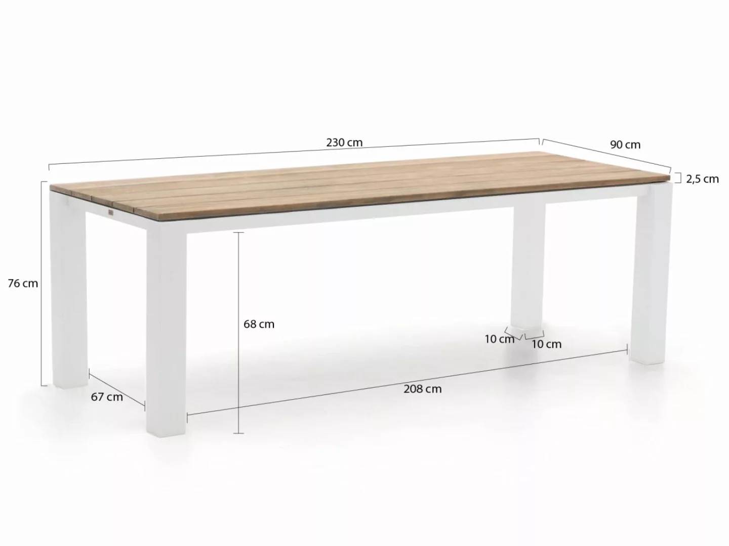 Bellagio Lagundo Gartentisch 230x90 cm günstig online kaufen