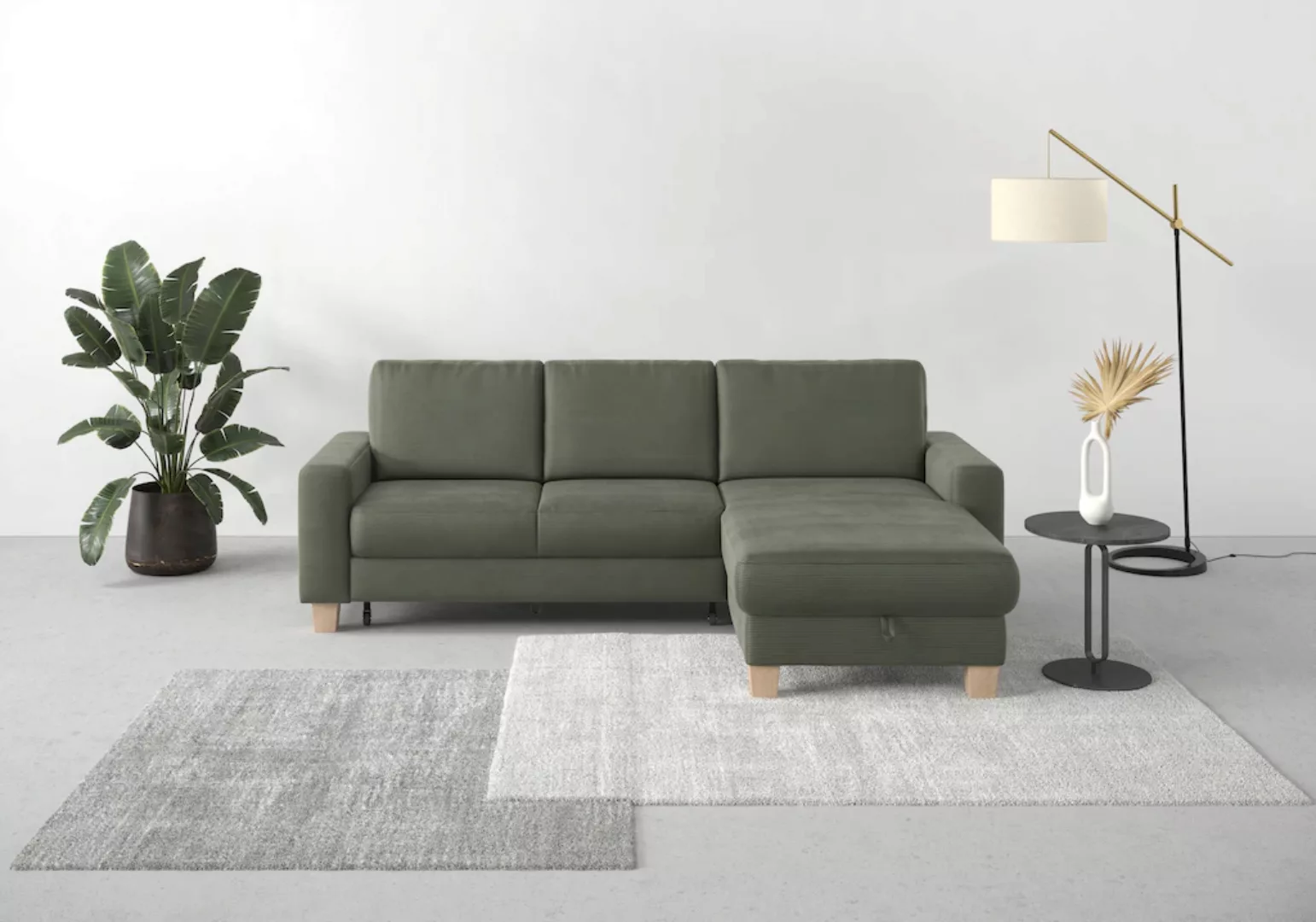 Home affaire Ecksofa Summer L-Form, mit Recamiere, mit oder ohne Bettfunkti günstig online kaufen