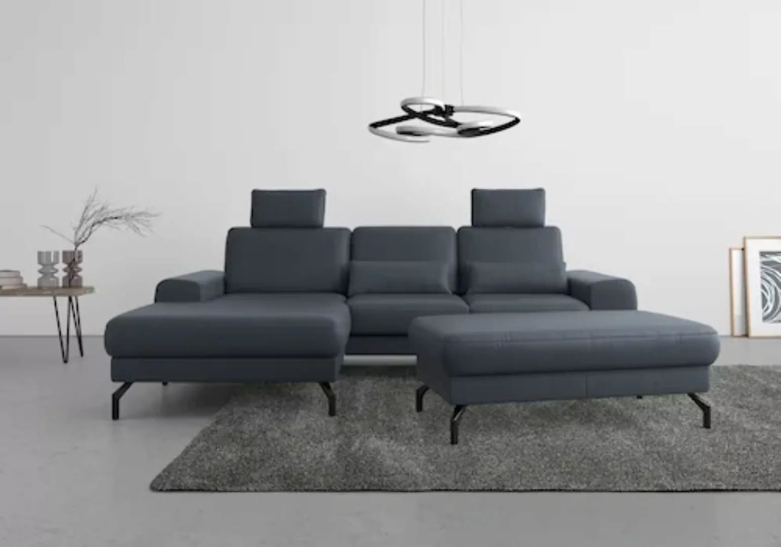 sit&more Ecksofa »Cinturo L-Form«, inklusive Sitztiefenverstellung und Fede günstig online kaufen