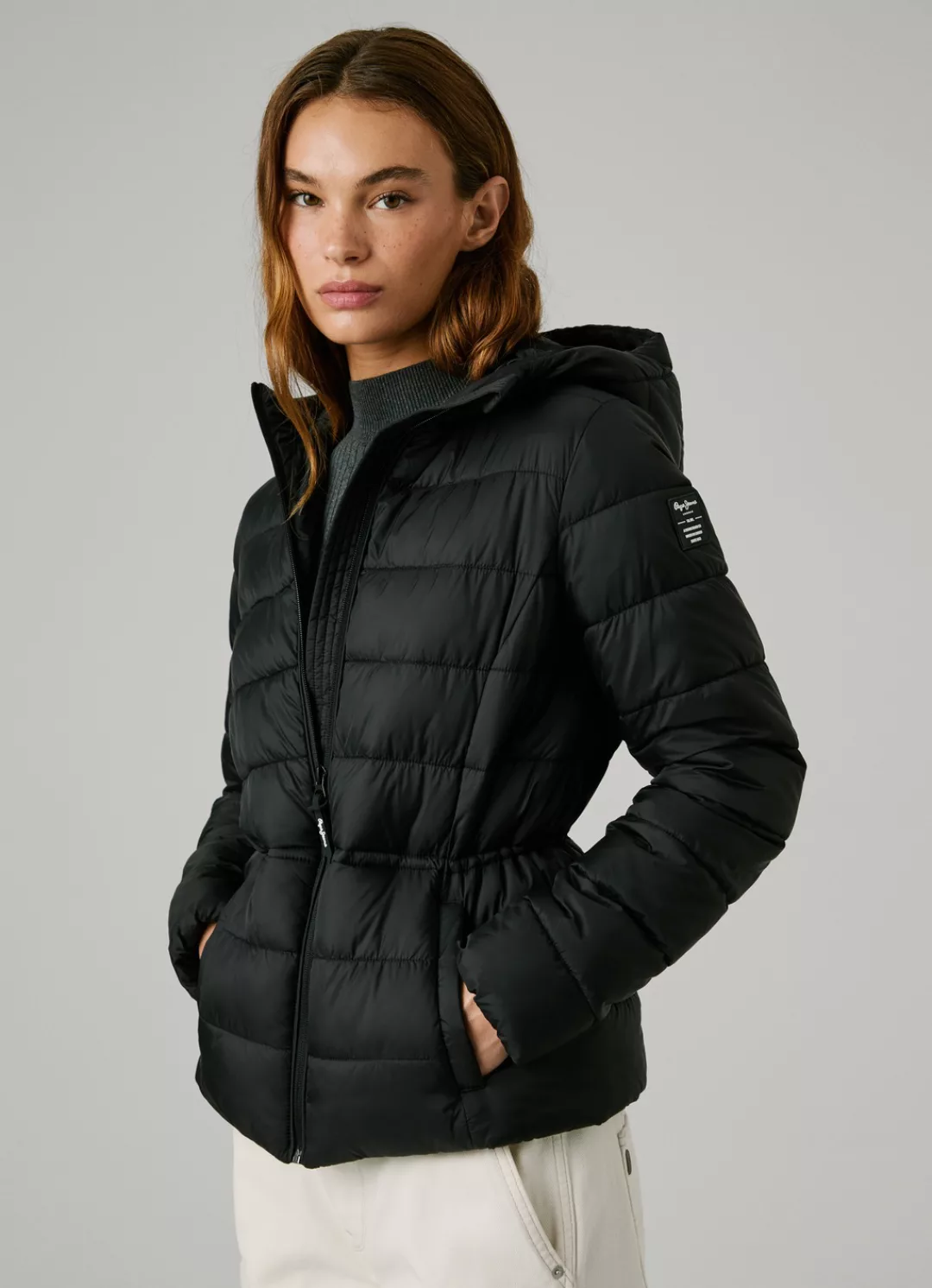 Pepe Jeans Steppjacke "SALLY SHORT", mit Kapuze, tailliert, mit verstellbar günstig online kaufen