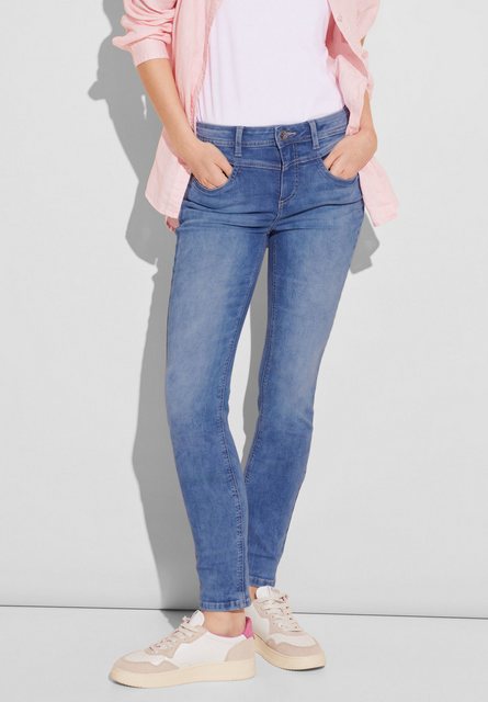 STREET ONE Slim-fit-Jeans Street One Slim Fit Jeans in Light Blue Random Wa günstig online kaufen