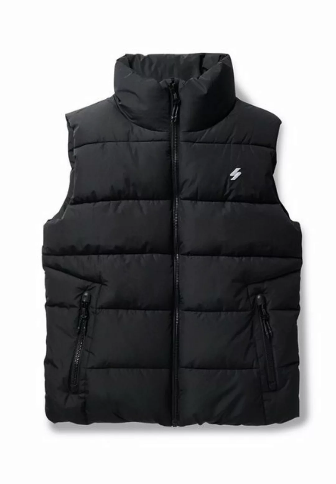 Superdry Steppjacke Superdry Herren Weste SPORTS PUFFER GILET Black Schwarz günstig online kaufen