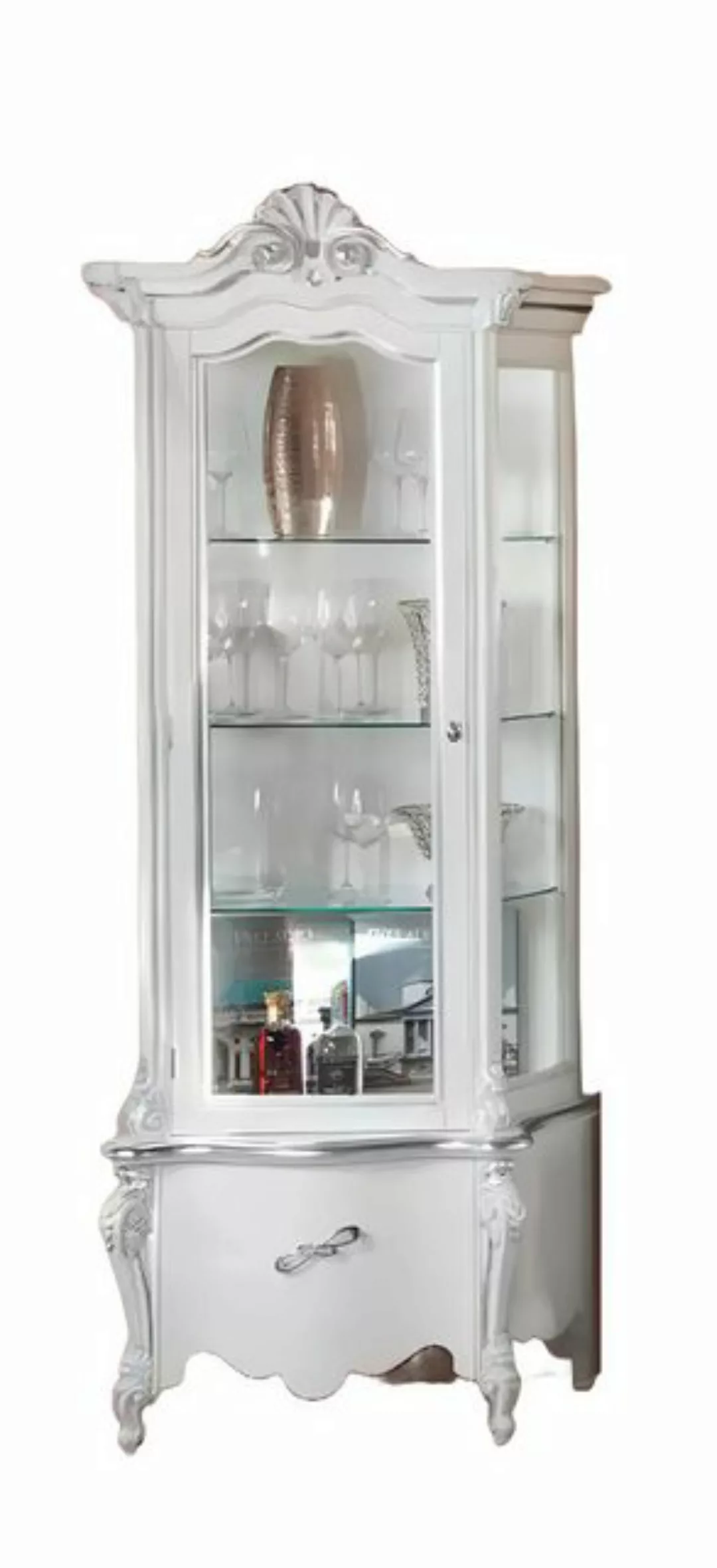 Xlmoebel Vitrine Exklusive Holzmöbel Design Schrank weiß italienische Einri günstig online kaufen