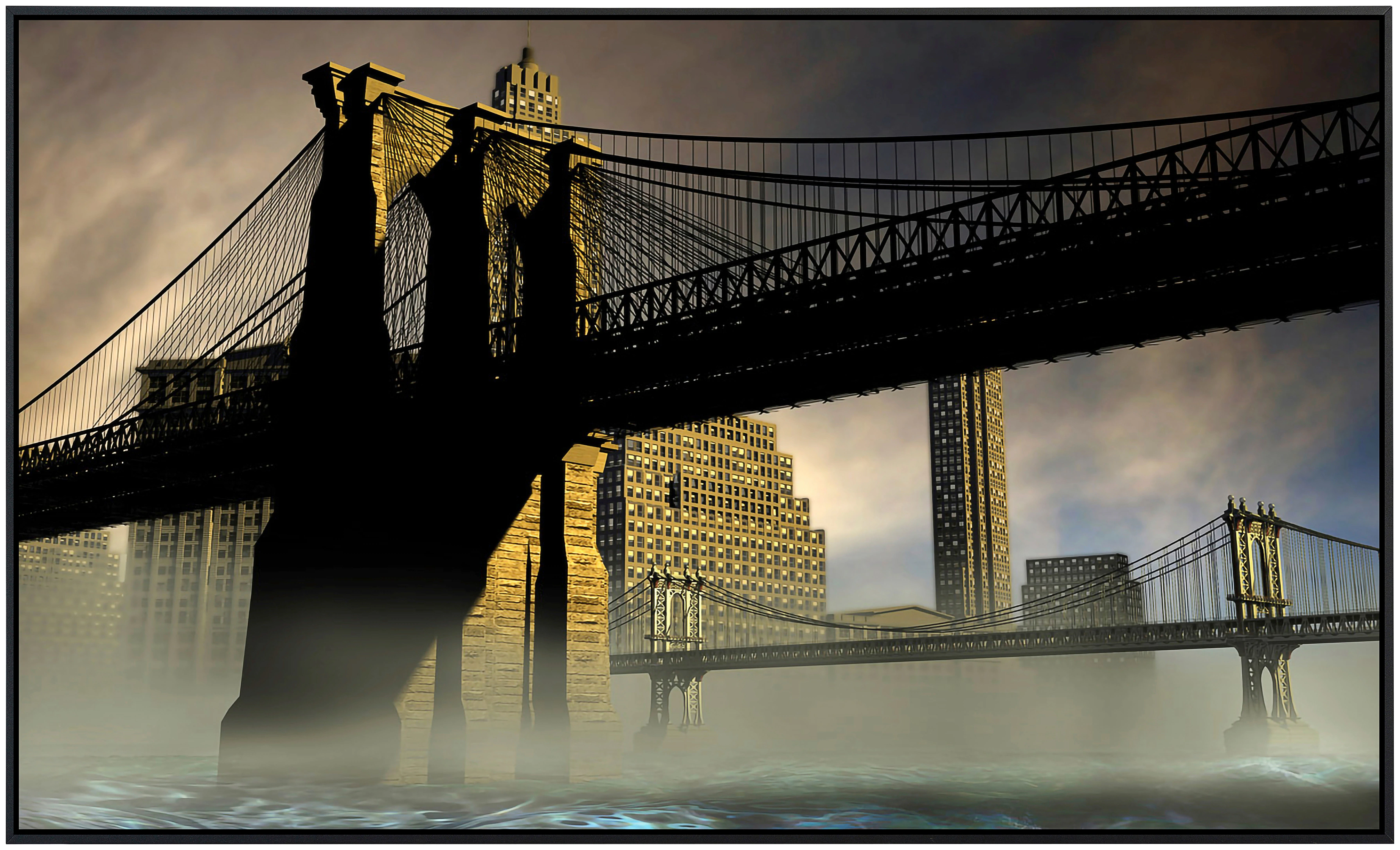 Papermoon Infrarotheizung »New York Brücke«, sehr angenehme Strahlungswärme günstig online kaufen