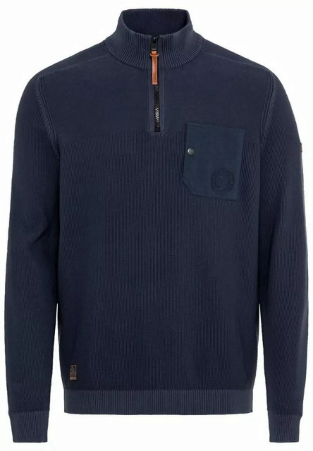 camel active Sweatshirt Troyer 1/1Arm, Night Blue günstig online kaufen