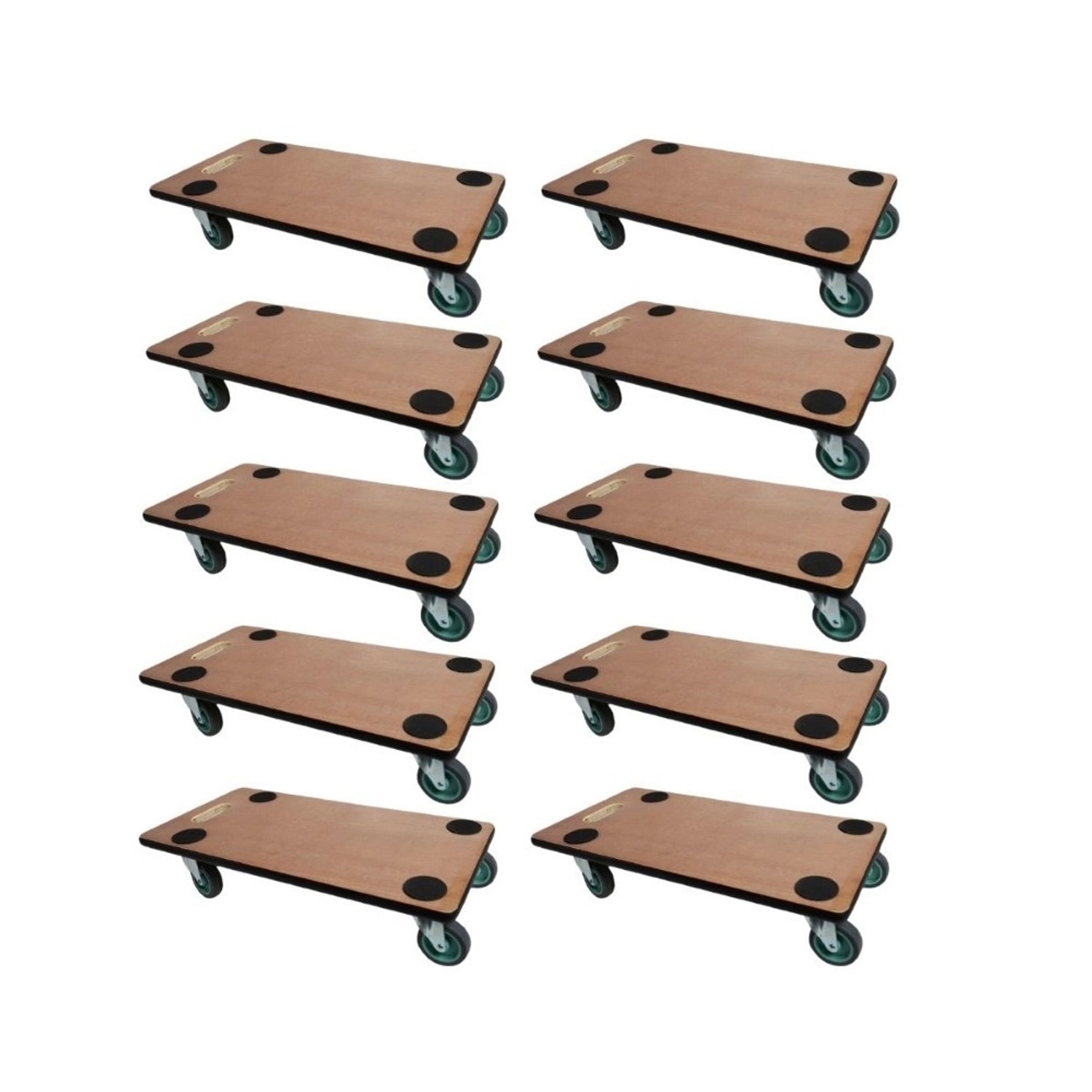 PROREGAL MegaDeal 10x Transportroller 4 Rollen HxBxT 11,5x30x60 cm Traglast günstig online kaufen