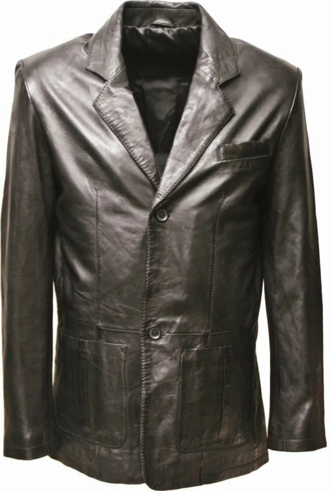 Zimmert Leather Lederjacke Bruno Lammnappa Leder, weich, Schwarz, washed, S günstig online kaufen