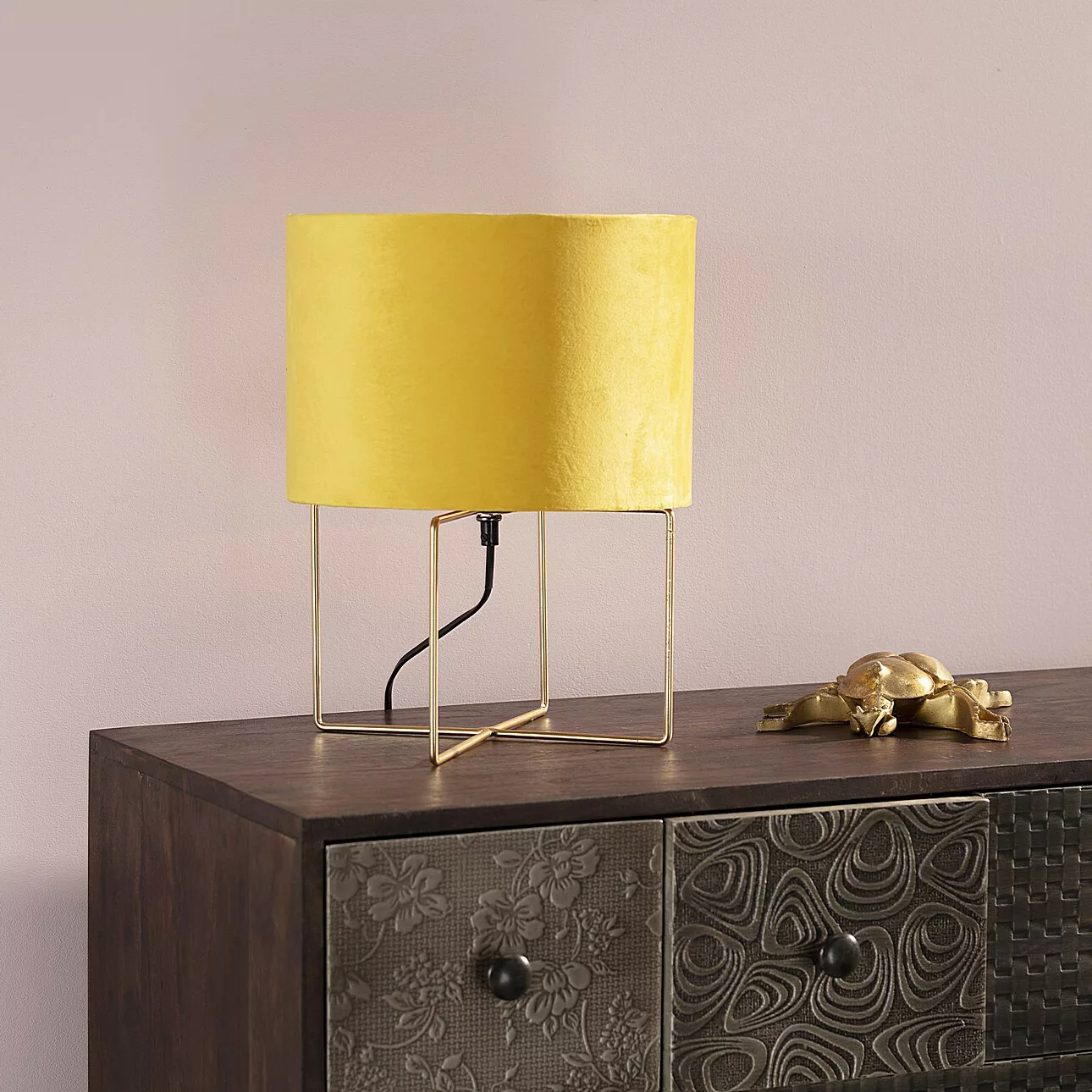 Tischlampe Trixi Gold 37 cm, 28 x 37 cm günstig online kaufen