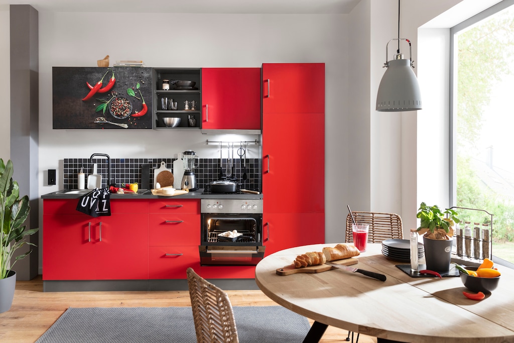 HELD MÖBEL Küchenzeile "Paris", mit E-Geräten, Breite 270 cm günstig online kaufen