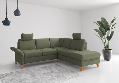 Home affaire Ecksofa "Rochelle, L-Form", wahlweise mit Armteilverstellung, günstig online kaufen