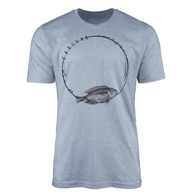 Sinus Art T-Shirt T-Shirt Tiefsee Fische - Serie: Sea Creatures, feine Stru günstig online kaufen