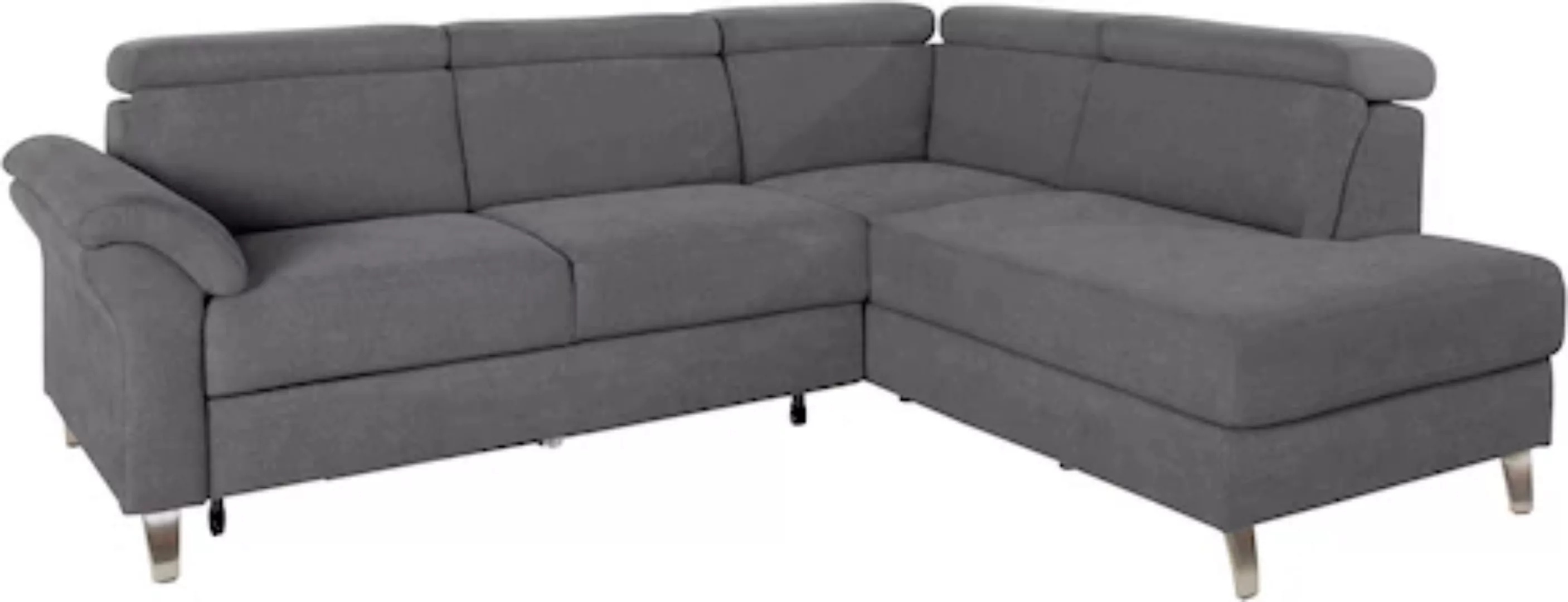 sit&more Ecksofa, inklusive Kopfteilverstellung, wahlweise mit Bettfunktion günstig online kaufen