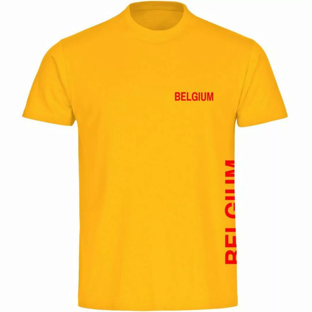 multifanshop T-Shirt Herren Belgium - Brust & Seite - Männer günstig online kaufen