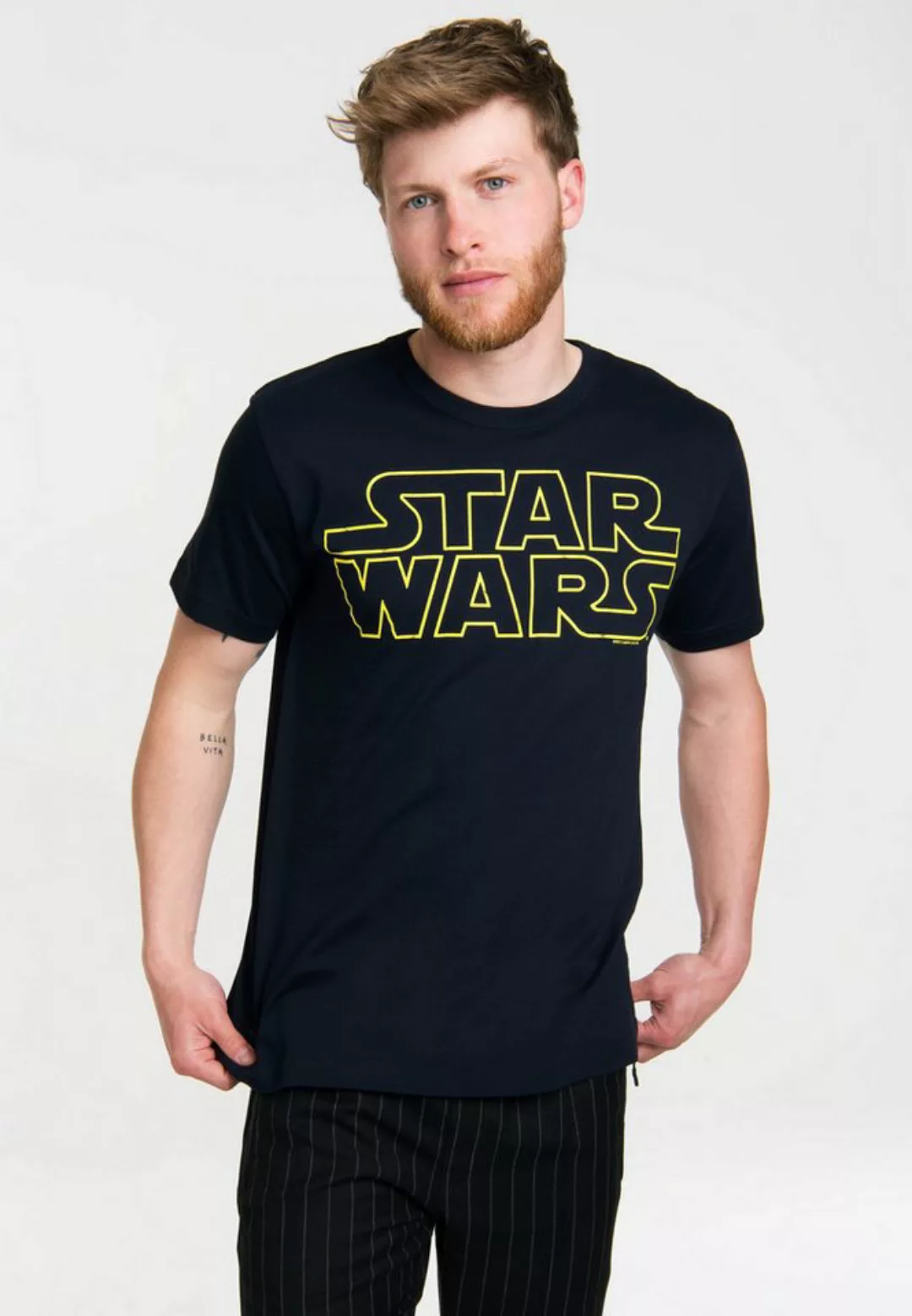 LOGOSHIRT T-Shirt Krieg der Sterne - Logo mit Star Wars-Schriftzug günstig online kaufen