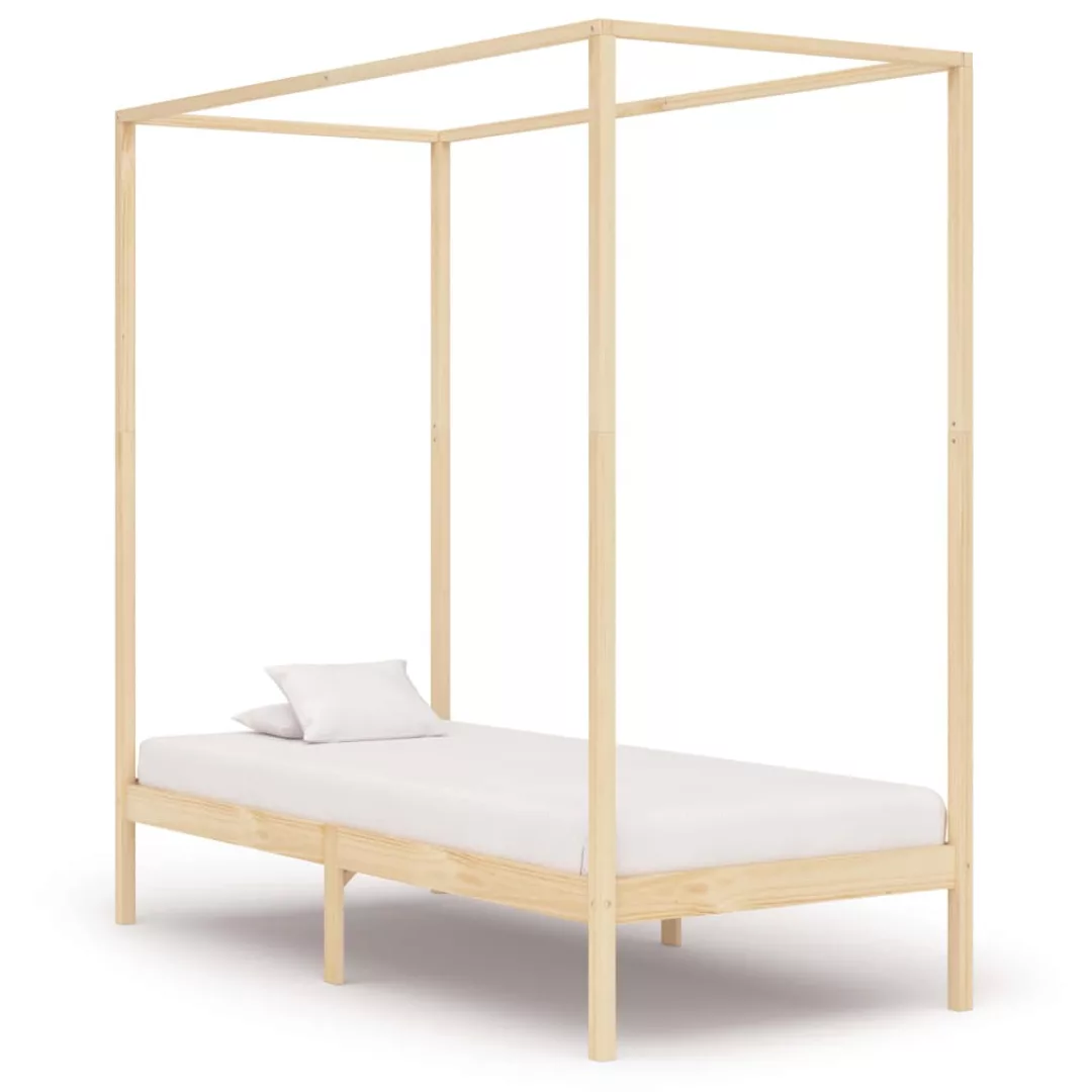 Himmelbett-gestell Massivholz Kiefer 90 X 200 Cm günstig online kaufen