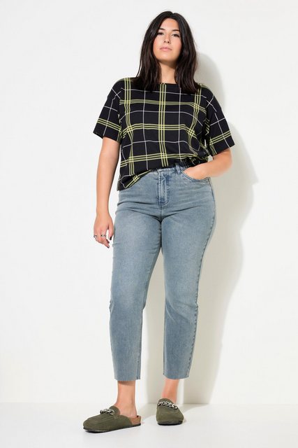 Studio Untold Regular-fit-Jeans Mom-Jeans Wide Legs 5-Pocket cut Saum günstig online kaufen