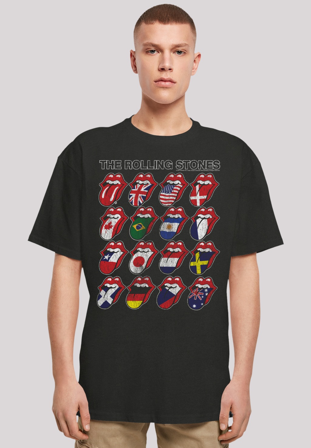 F4NT4STIC T-Shirt "The Rolling Stones Voodoo Lounge Tongues", Musik, Band, günstig online kaufen