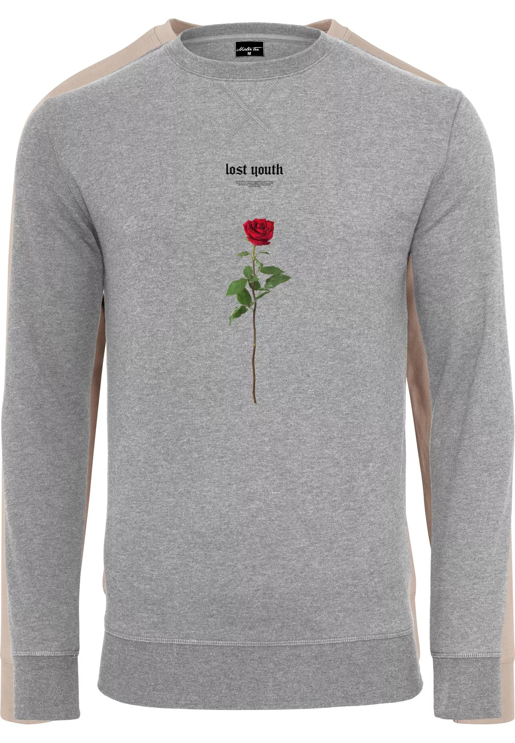 MisterTee Rundhalspullover "MisterTee Herren Lost Youth Rose Crewneck", (1 günstig online kaufen