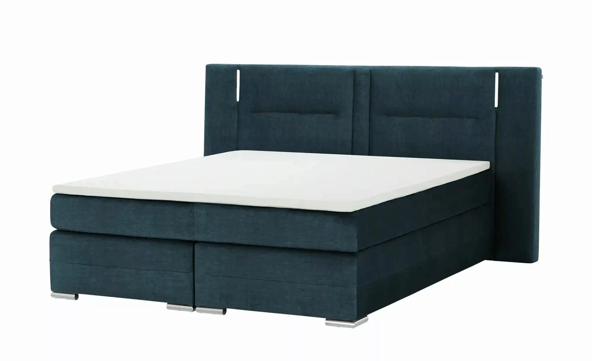 uno Boxspringbett  Aston ¦ blau ¦ Maße (cm): B: 193 H: 120 Betten > Einzelb günstig online kaufen