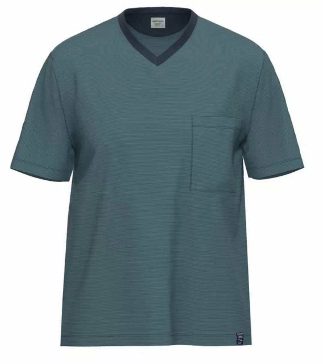 Ammann Pyjamaoberteil Herren Schlafanzug Oberteil Kurzarm (1-tlg) Baumwolle günstig online kaufen