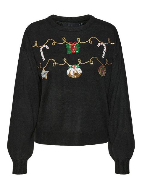 Vero Moda Weihnachtspullover VMNEWGARLAND LS O-NECK PULL. XMAS günstig online kaufen