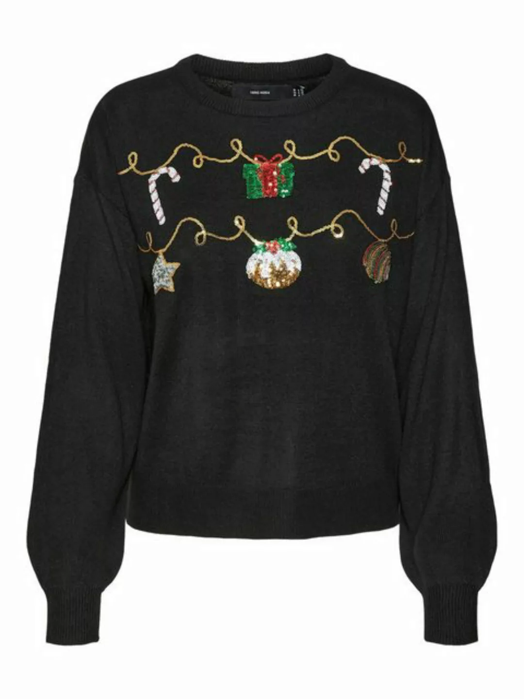 Vero Moda Weihnachtspullover VMNEWGARLAND LS O-NECK PULL. XMAS günstig online kaufen