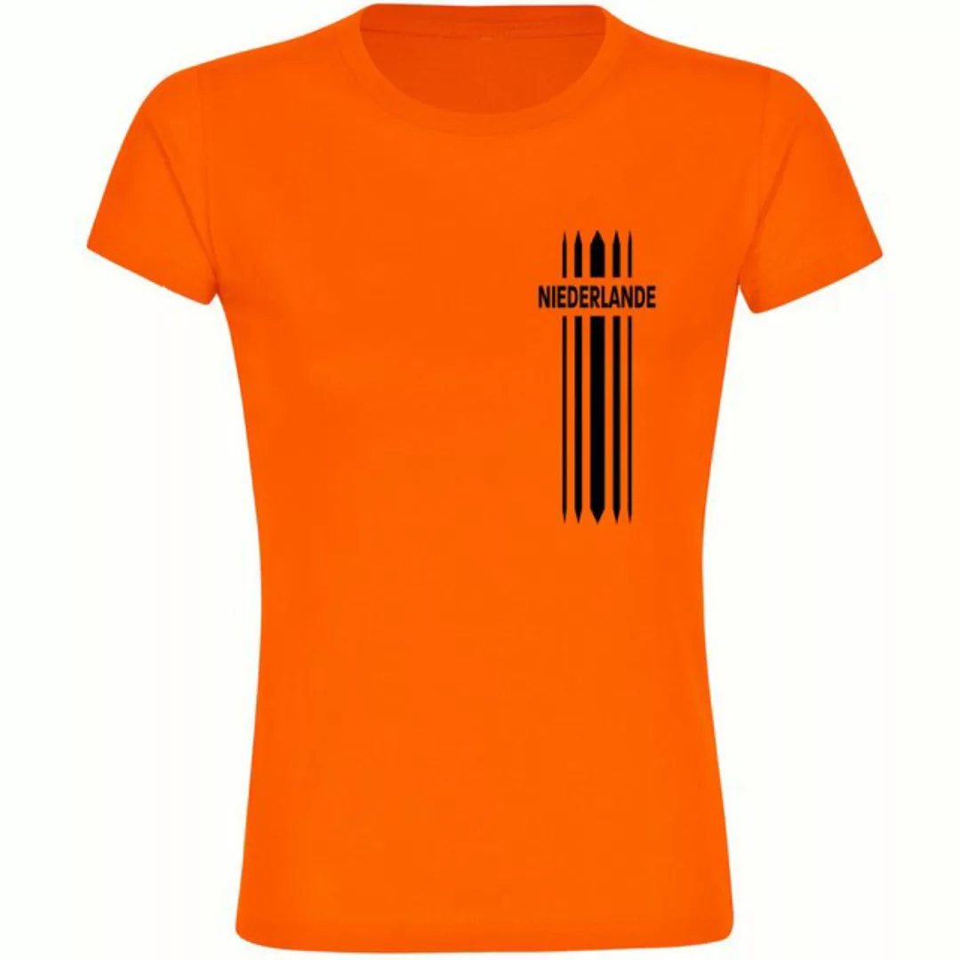 multifanshop T-Shirt Damen Niederlande - Streifen - Frauen günstig online kaufen