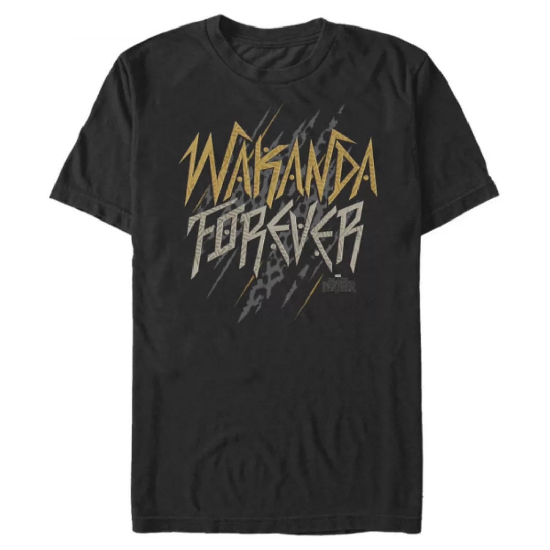 Marvel - Black Panther - Wakanda Slant Forevs - Männer T-Shirt günstig online kaufen