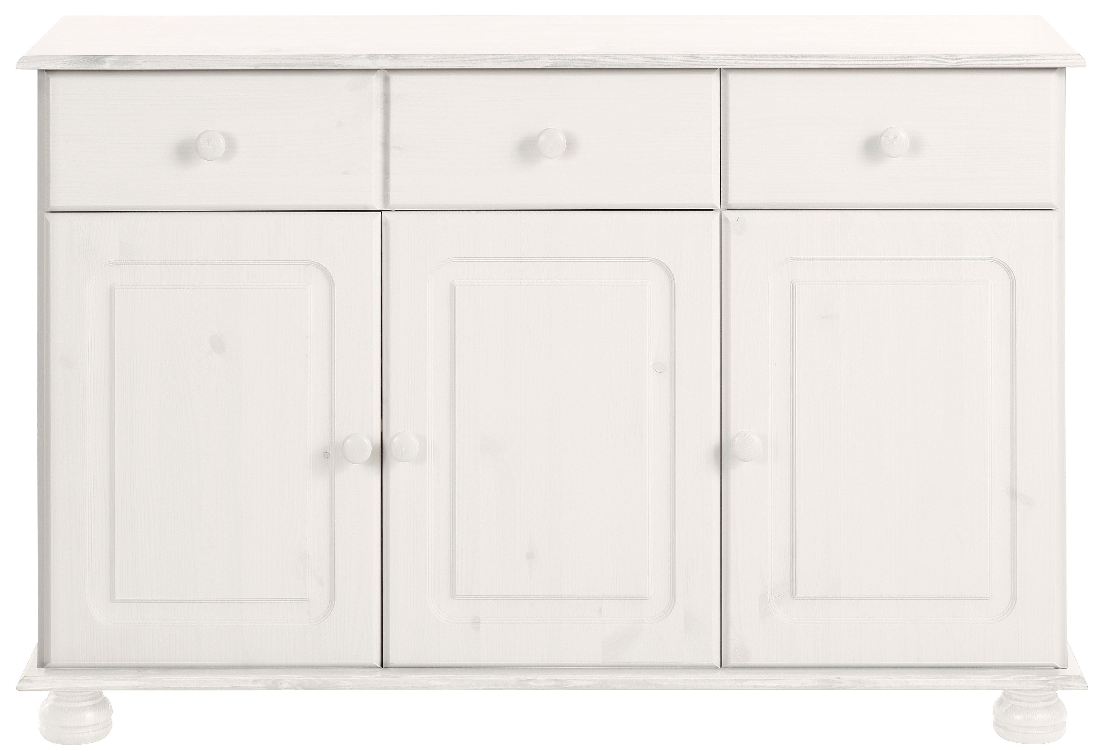 Home affaire Sideboard "Mette", mit gefrästen, kugelförmigen Füßen, Breite günstig online kaufen