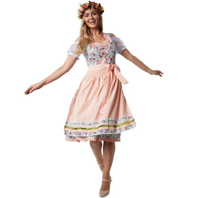 dressforfun Dirndl Frauenkostüm Midi-Dirndl Erding Modell 2 günstig online kaufen