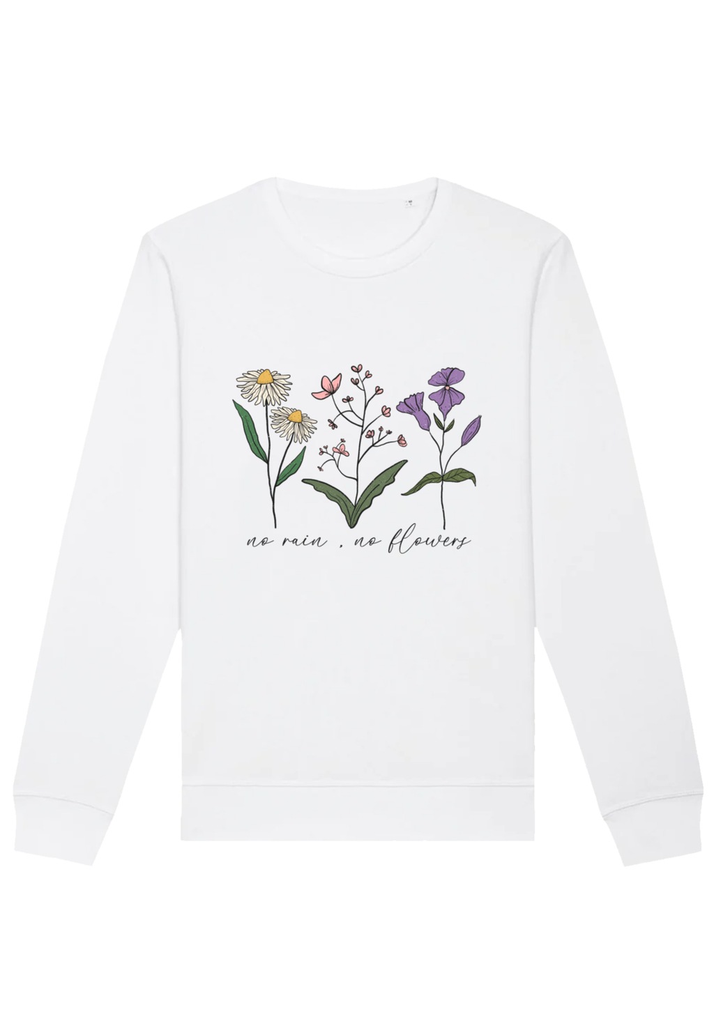 F4NT4STIC Sweatshirt "Flower no rain no flowers", Premium Qualität günstig online kaufen