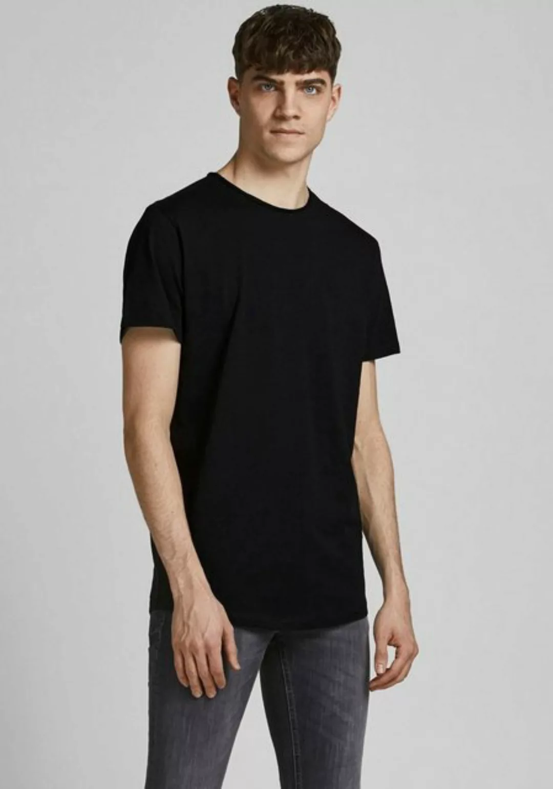 Jack & Jones Rundhalsshirt "JJEBASHER TEE O-NECK SS NOOS", mit Rundhalsauss günstig online kaufen