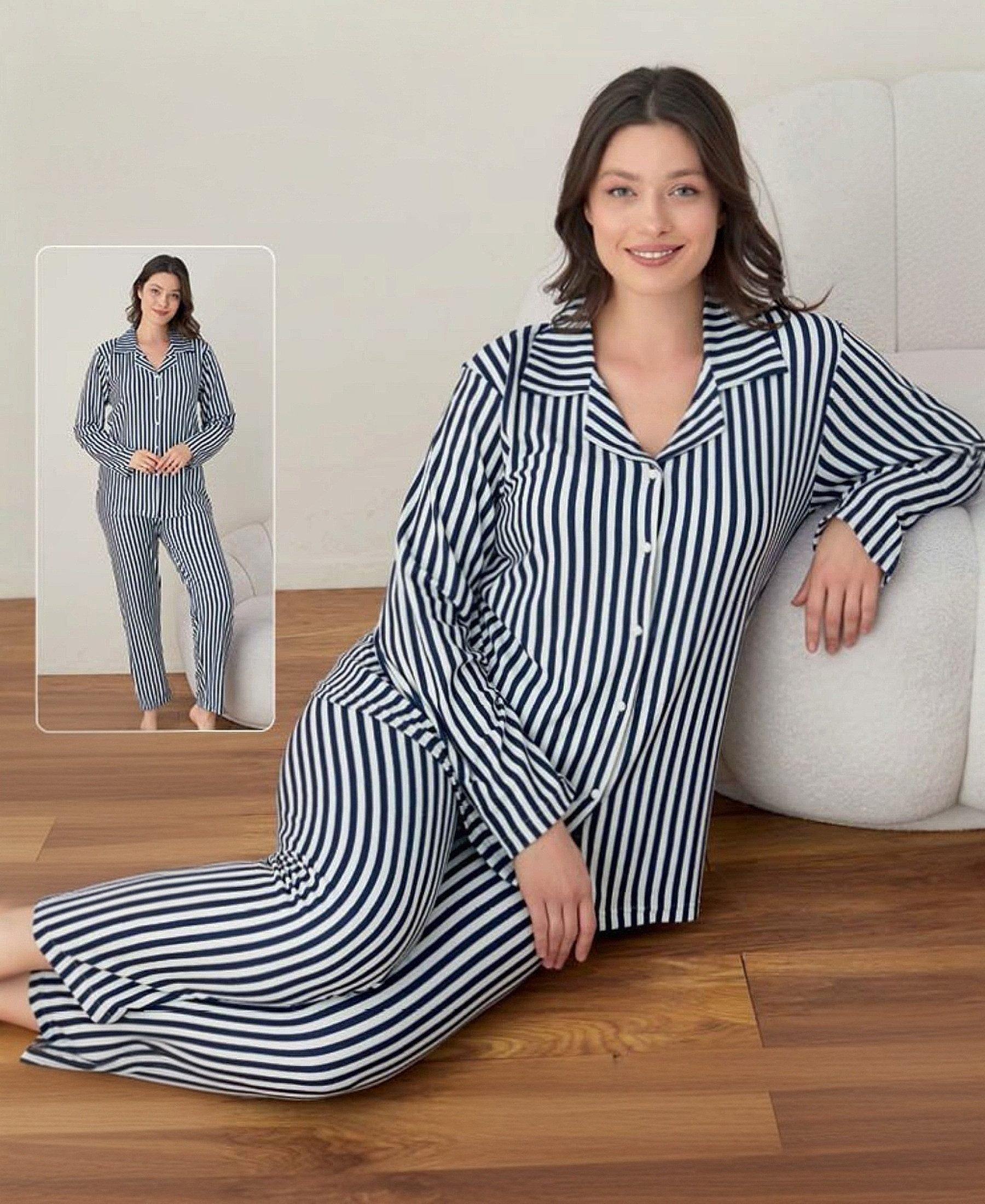 fashionshowcase Pyjama Damen Schlafanzug - Hausanzug günstig online kaufen