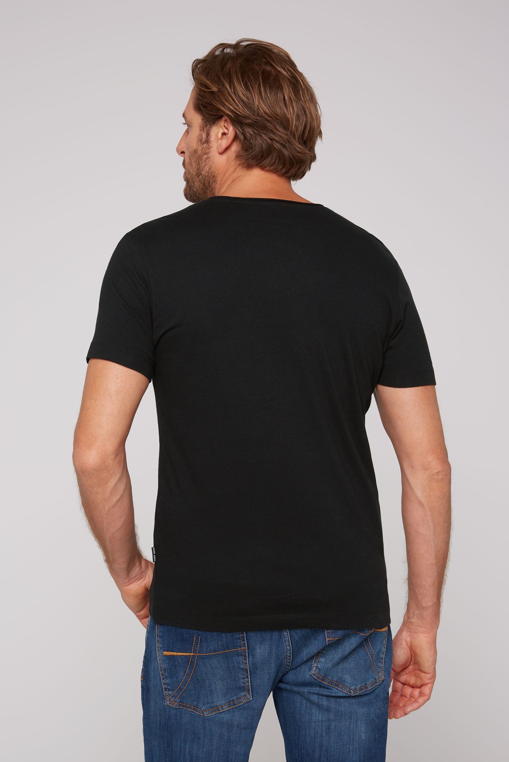 CAMP DAVID V-Shirt (2-tlg) gerade Form, günstig online kaufen