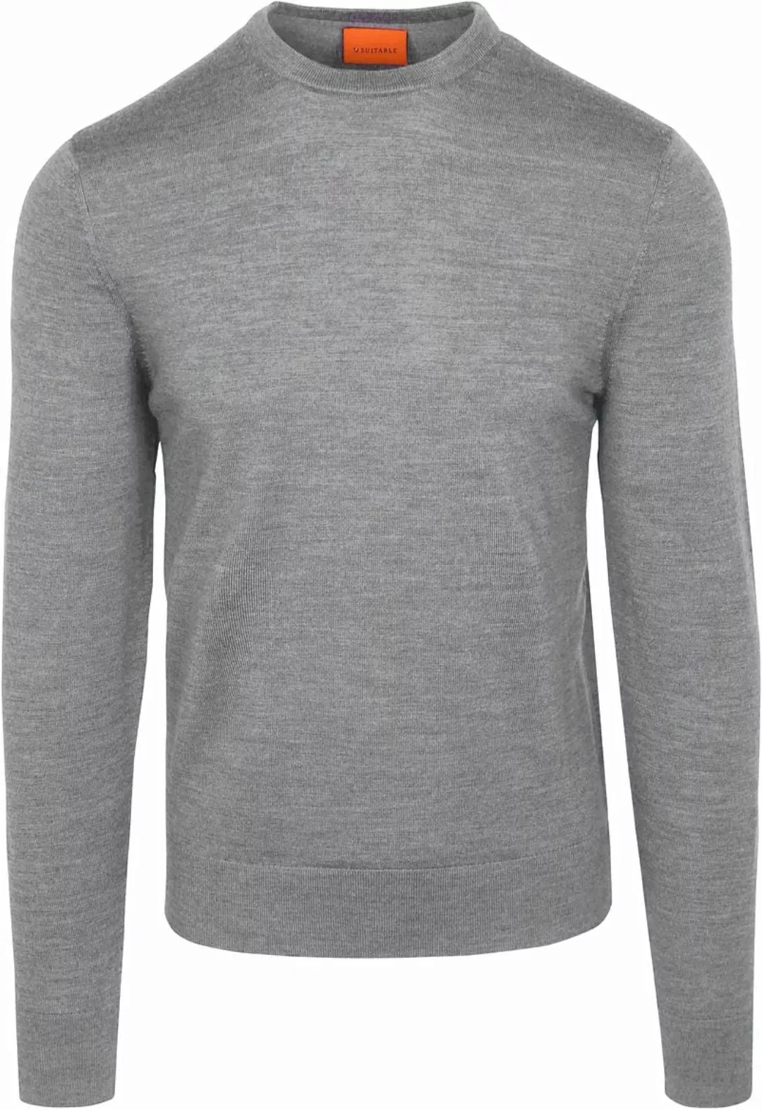 Suitable Merino Pullover Grau - Größe L günstig online kaufen