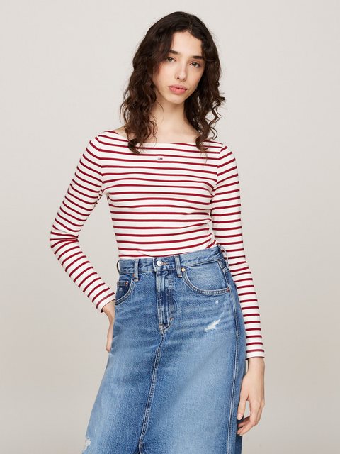 Tommy Jeans Langarmshirt TJW BRETON STRIPE LS im Streifendesign günstig online kaufen