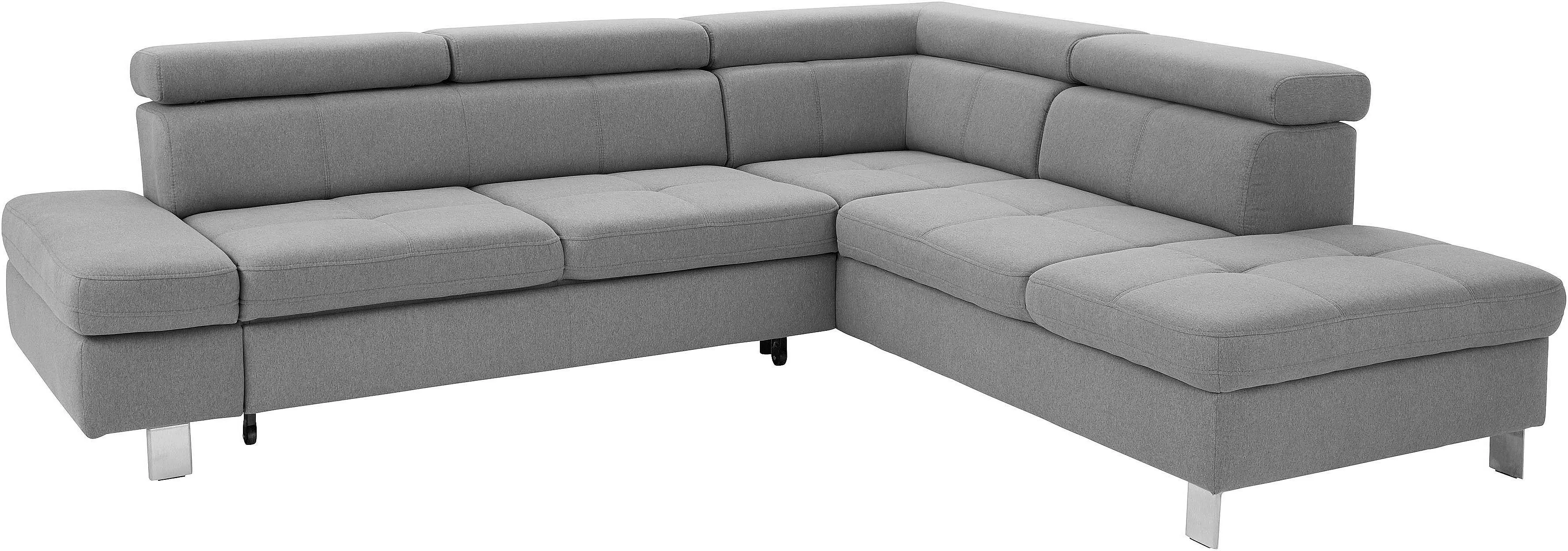 exxpo - sofa fashion Ecksofa "Fiji, L-Form", mit Kopf- bzw. Rückenverstellu günstig online kaufen