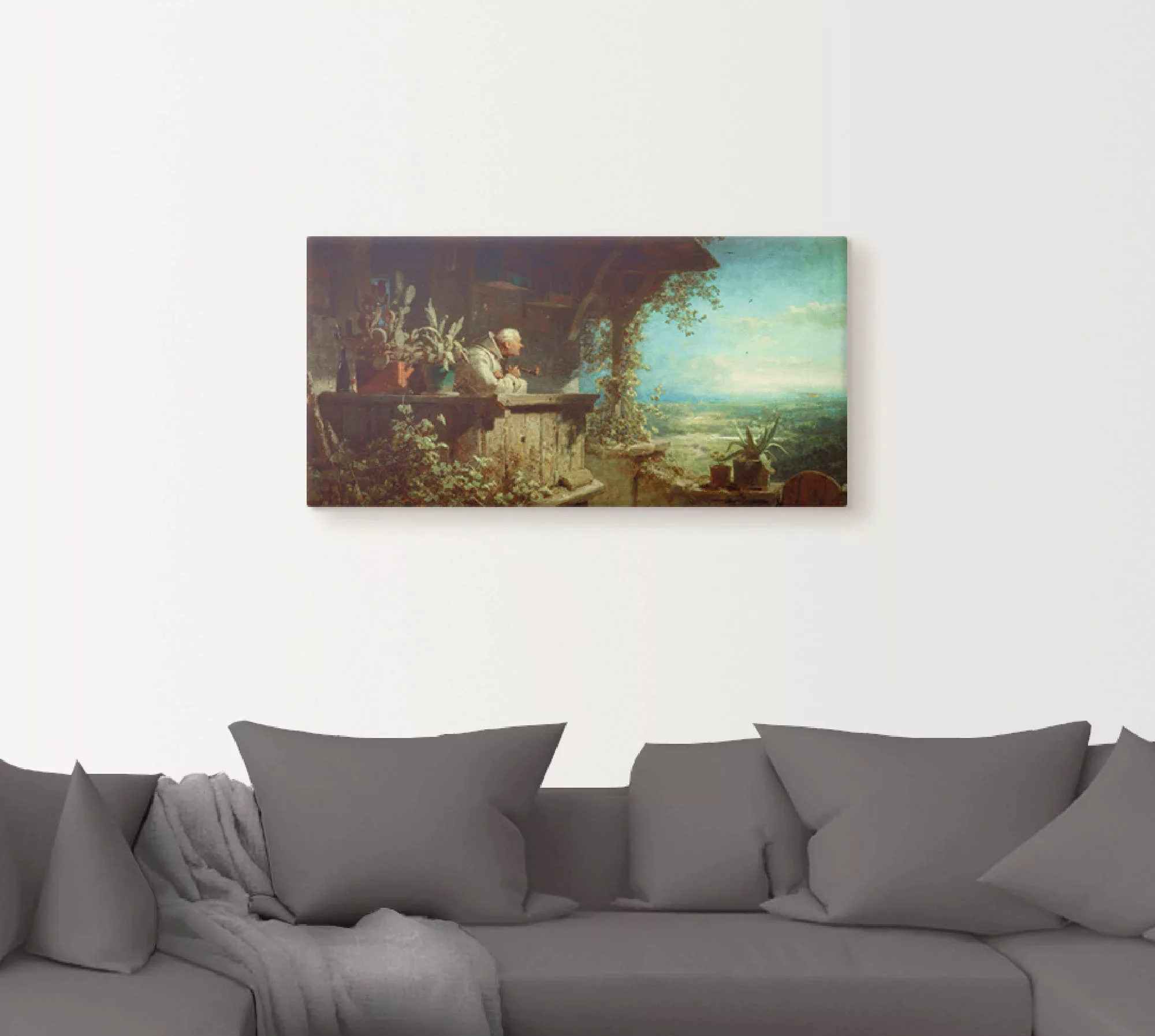 Artland Leinwandbild »Verdächtiger Rauch 1860«, Mann, (1 St.), auf Keilrahm günstig online kaufen