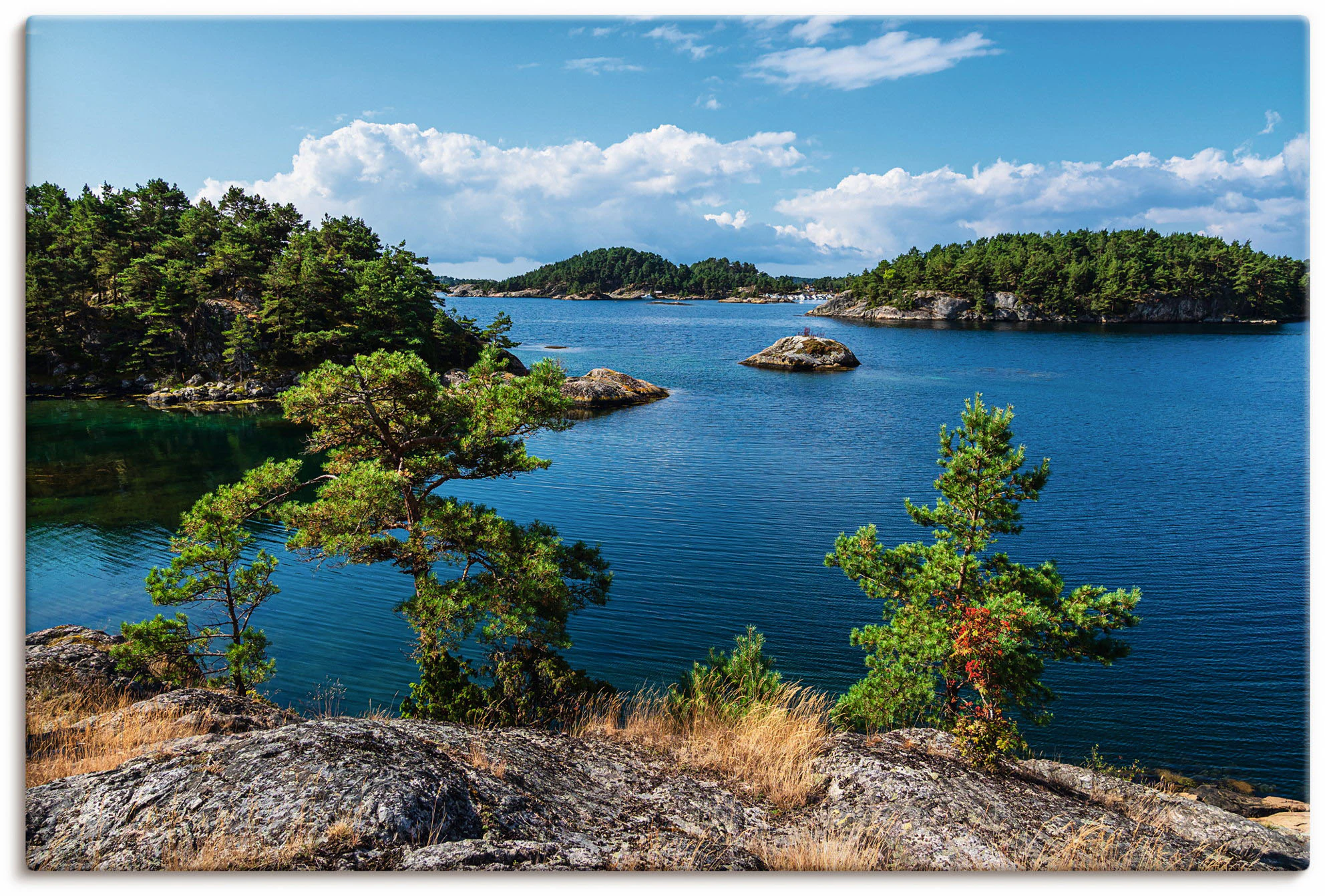Artland Leinwandbild "Landschaft, Halbinsel Riveneset Norwegen", Küstenbild günstig online kaufen