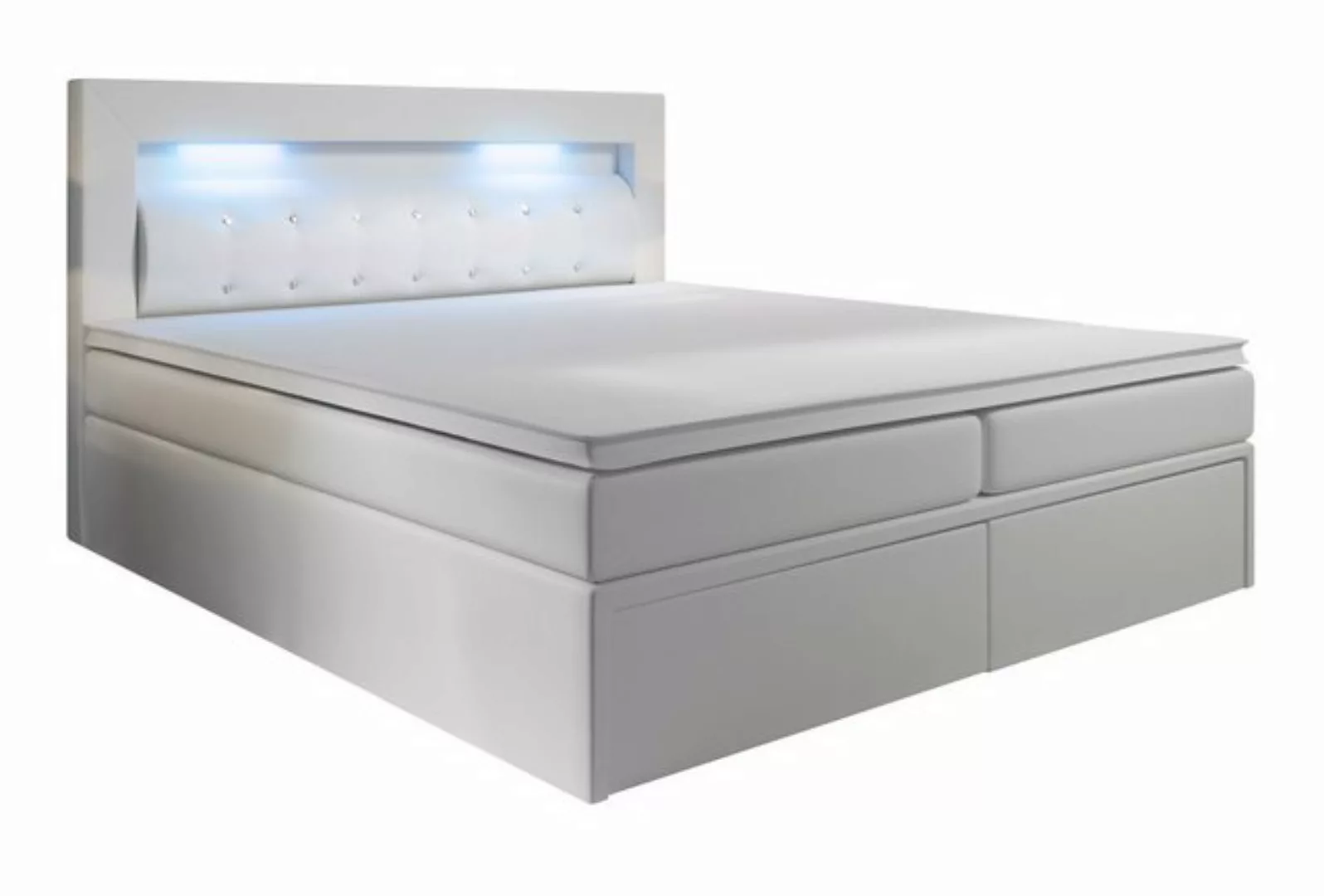 Furnix Boxspringbett Hailyn-3 140/160/180x200 cm mit 2/4 Bettzeugschubladen günstig online kaufen