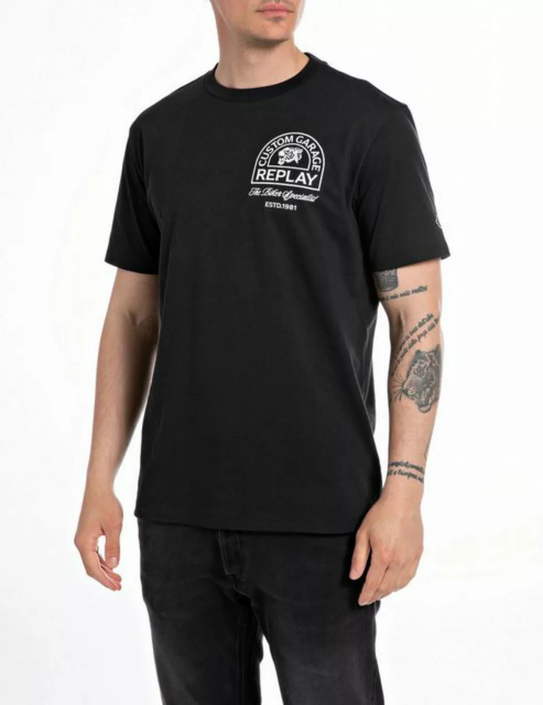 Replay T-Shirt T-Shirt mit Aufdruck günstig online kaufen