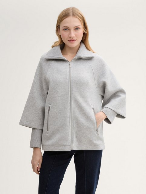 TOM TAILOR Sommerjacke Cape Jacke in Melange Optik günstig online kaufen