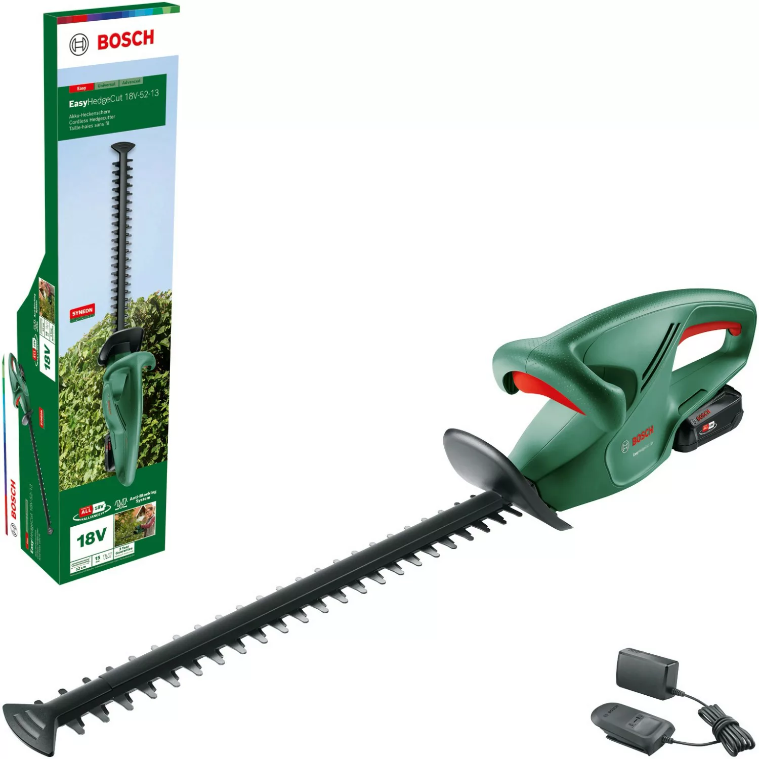 Bosch Akku-Heckenschere EasyHedgeCut mit 18 V/2 Ah-Akku günstig online kaufen