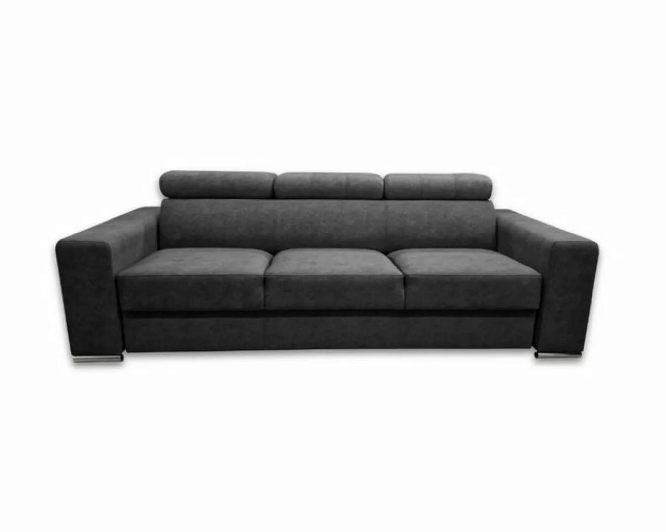 Deine Möbel 24 Sofa Couch 3-Sitzer / 4-Sitzer ELMO, mit Schlaffunktion günstig online kaufen