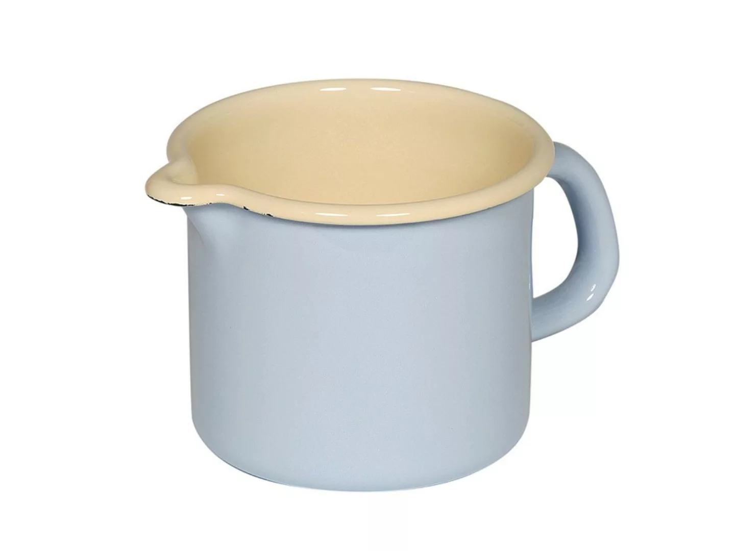 Riess Classic Pastell Schnabeltopf 9 cm / 0,5 L blau - Emaille günstig online kaufen