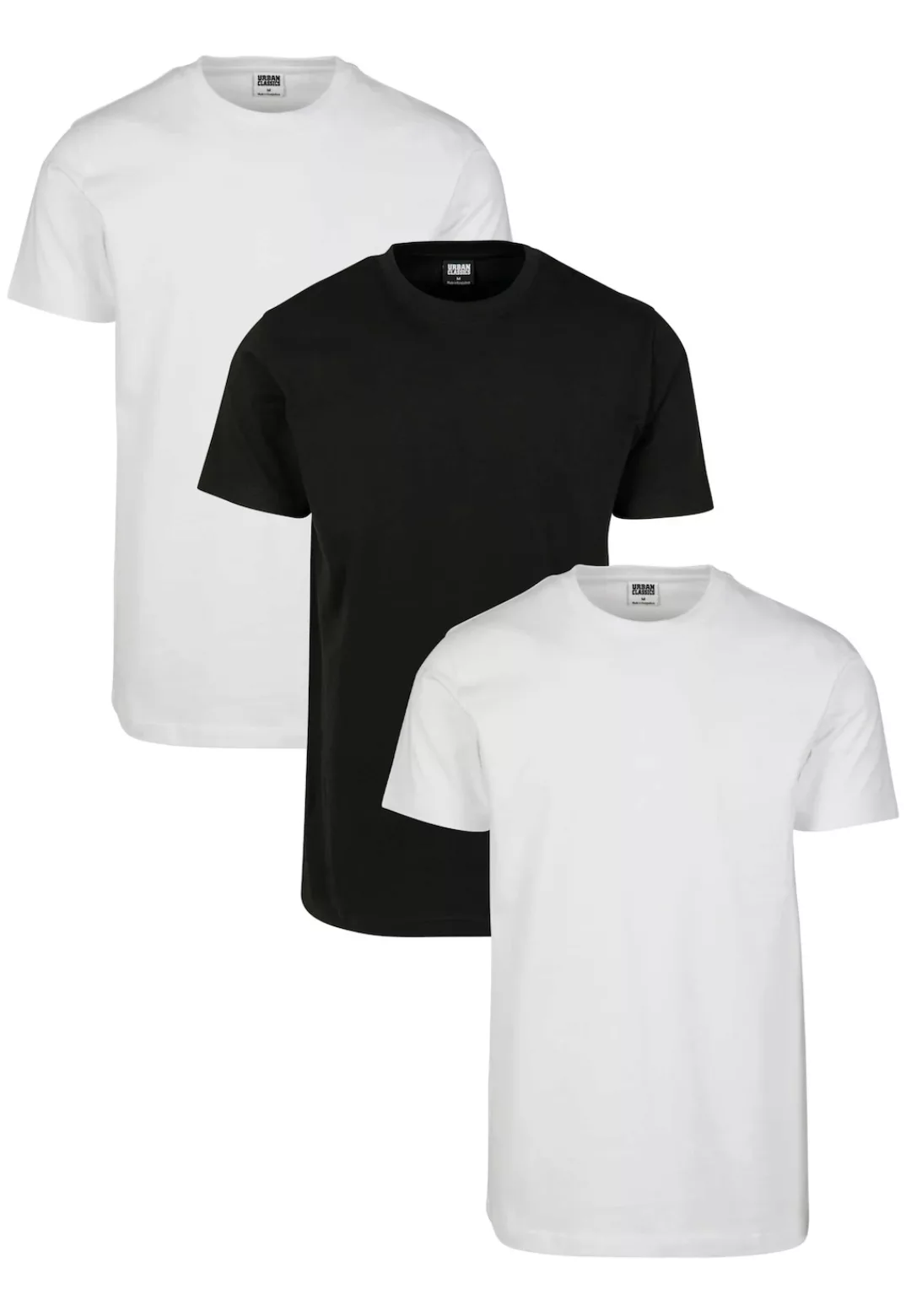 URBAN CLASSICS T-Shirt "Urban Classics Herren Basic Tee 3-Pack" günstig online kaufen