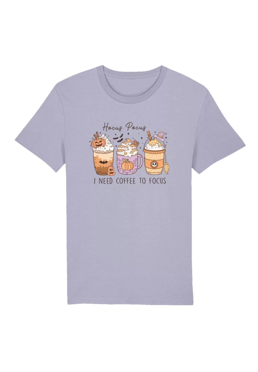 F4NT4STIC T-Shirt "Retro Halloween Hocus Pocus I Need Coffee To Focus", Pre günstig online kaufen