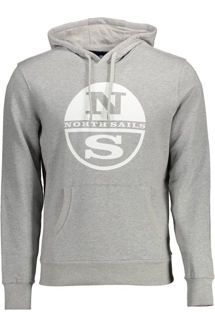 North Sails Sweatshirt Graues Herren Kapuzensweatshirt aus Naturfasern mit günstig online kaufen