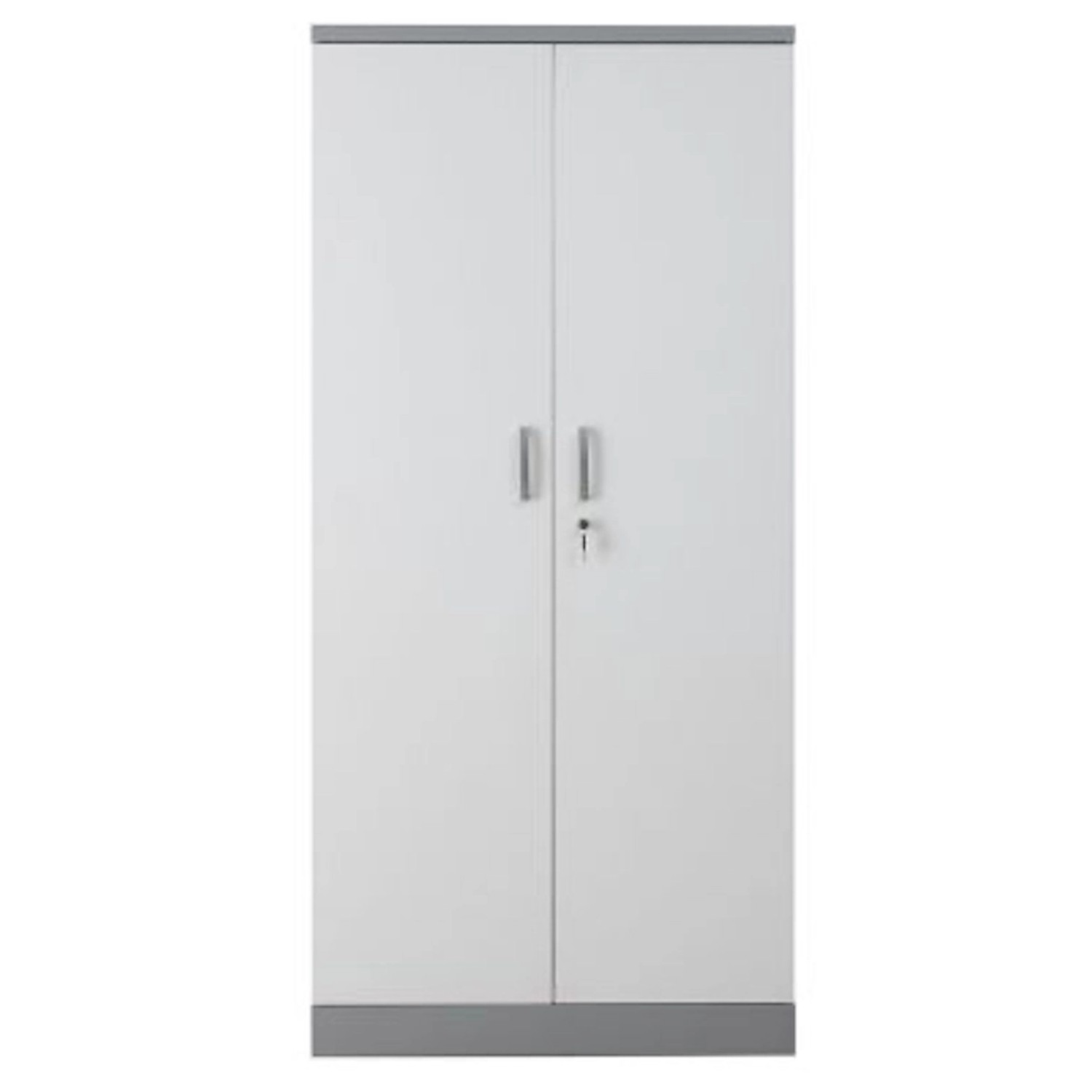 PROREGAL Aktenschrank Beetle 4 Fachböden HxBxT 195 x 92 x 42 cm Silber & We günstig online kaufen