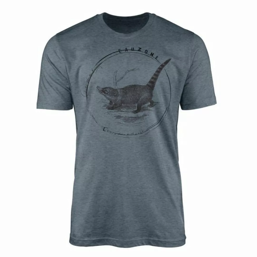 Sinus Art T-Shirt Evolution Herren T-Shirt Nasenbär günstig online kaufen